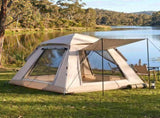 Weisshorn Camping Tent Family Shelter 210D Oxford Fabric Awning 210cm Khaki XFEL-TENT-CANOPY-BE