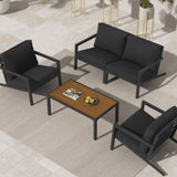 Aidan Garden Furniture Set in Slate Grey — 5 pieces V264-OTF-544A-DGR-5PC