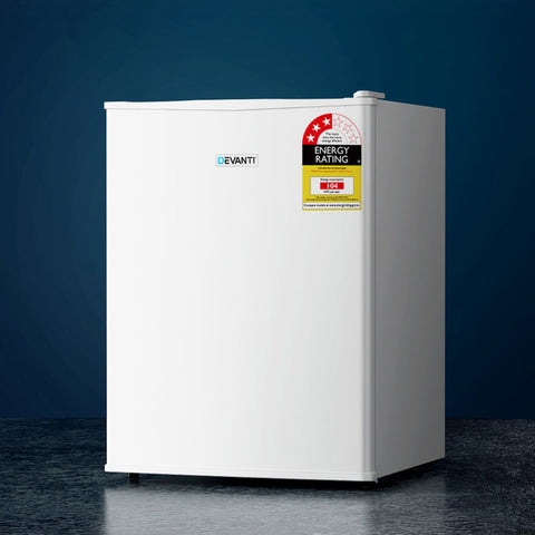 Devanti 70L Portable Mini Bar Fridge - White BF-70L-WH
