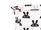 Laundry Basket Cute Rabbit Cotton 40x40x50cm Dirty Clothes Hamper Storage Basket Waterproof Lining V1294-YM0512-3117220249911
