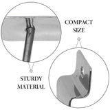 Plated Silver Iron Slatwall Hooks for Wall Phone Accessory Organization 50Pcs V1192-AZ-W-32908