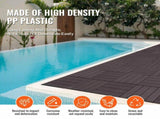 Interlocking Deck Tiles 54 Pack 12"x12" Waterproof for Porch Dark Brown V952-HDDBSL4TBTSZUY2L8V0