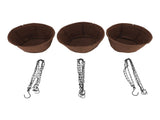 Hanging Planter Set Hanging Flower Plant Pot Basket with Rustproof Chain for Garden Porch Balcony V1294-YM0901-3111250066912