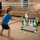 Light-Up Kids Throwing Bowling Toy, ABS Gravity Activated LED, Numbered Targets with 4 Sandbags, V1232-TZBLQ-FG-001