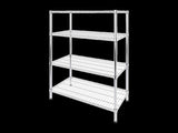 Wire Storage Rack 90x35cm Chrome Shelving with Fixed Legs V63-841121