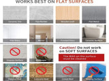 10 Pieces Heavy Duty Self-Adhesive Hooks Wall Hook Coat Rack Coat Hook No Drilling Required V1188-MS101-03082-1