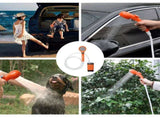Portable Camping Shower IPX7 Waterproof Outdoor Shower Water Pump with Rechargeable Battery and V985-CAMPINGSHOWER