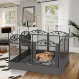 HeavyDuty Metal Dog Playpen w/ Waterproof Border V178-66735