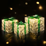 3 PCS Christmas Lights 70 LED Fairy Light Gift Box Jingle Jollys XMAS-MOT-GIFTBOX-GR
