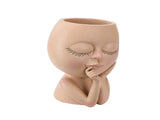 Face Planter Pots Head Planter Face Flower Pot Head Planter for Indoor Outdoor Plants with Drainage V1294-YM0717-220822TW05-1