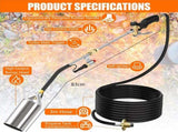 Upgrade Propane Torch Weed Burner with 9.84FT Hose 1,800,000 BTU High-Output AU V201-GAA0321BW8AU