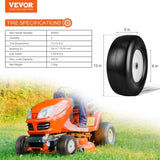 VEVOR Lawn Mower Tires with Rim, 13x5-6" Tubeless Tractor Tires, 2-Pack Tire and Wheel Assembly, V952-GCJLZZXLG13XLCXLGV0