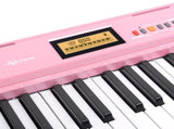Karrera 61-Key Electronic Keyboard with LCD and Touch Response in Pink CHJ-291 EKB-CHJ-291-PK