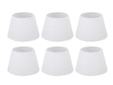 6Pcs White Fabric Lampshade Kit Modern Minimalist Lampshade for Candelabra Floor Table Chandelier V1294-YM0715-3119220085511