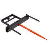 39" Hay Spear, Bale Spears 726kg Loading Capacity, Skid Steer Loader Tractor Bucket Attachment with V952-TZSPS12ZHZ3981A68V0