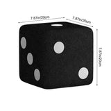 Stylish Dice-Patterned Stool, Multi-Purpose Footrest Living Room, Versatile Shoe-Changing Seat V1370-AZ4-13842