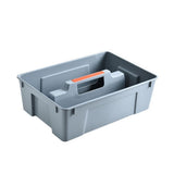 2-Compartment Plastic Cleaning Caddy-Commercial Grade Tool Organizer with Handle for Efficient V1370-AZ4-19722
