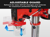 Baumr-AG DP15 600W 10" Pedestal Bench Drill Press, 12 Speeds, 16mm Chuck V219-DRLDPRBMRAD15