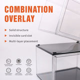 5PC Stackable Shoe Display Box Hard Acrylic Sneaker Storage Containers Case V465-82010