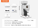 Particle Filling Machine, 10-1000g, Automatic Filler Machine with Foot Pedal, Stainless Steel V952-LDSKLFZJBZD15EGL0V3