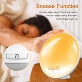 Sleep Sound Machine Night Light, Smart Alarm Clock with Sunrise Simulation, Sleep Assistant White V1192-AZ-W-10133