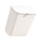 Wall Mounted Trash Can with Sliding Cover Home Kitchen Hanging Garbage Bin Rectangular Waste V1294-YM0901-3117240044611