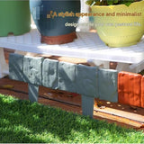 30-pack Black Interlocking Faux Stone Garden Edging Fence - Flexible PVC Flower Bed Border Panel for V888-ELOSUNG56436