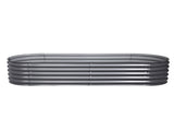 Green Fingers Garden Bed 160X80X42cm Oval Planter Box Raised Container Galvanised GARDEN-OVAL-1608042