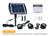 Three Heads Solar Pond Light Underwater Spotlights Waterproof Outdoor Decorative Lamp Submarine V1294-YM0901-L6868