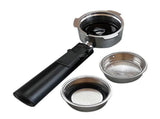 Stainless Steel 51 mm Bottomless Portafilter With Filter Basket Professional Espresso Portafilter V1370-AZ4-05229