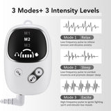 White Handheld CES Sleep Aid Device with Ear Clip - Dual Mode Microcurrent Relaxation, 3 Intensity V888-ELOSUNG53637