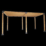 Roof Pergola Gazebo Shed Matte Black Steel Brackets and Coffee Screen DIY Kits V63-848281