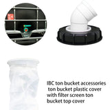 45&deg IBC Water Filter with Lid, 163mm Nylon Rainwater Filter, Washable, Compatible with IBC Water V1237-ZY-203-3735