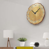 Silent Vintage Wall Clock Wood Wall Clock, Kitchen Wall Clock, Retro Vintage Wall Clock for Home V1263-JX-2682