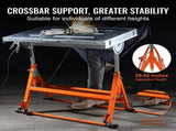 Welding Table 30" x 20", 400lbs Load Capacity Steel Welding Workbench Table on Wheels, Folding Work V952-KZDHZ400LB302X80EV0
