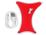LED Electric Guasha Scraper with Heating & Vibration, USB Facial Scraping Massager, Red V1263-JX-5852