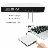 External DVD Drive, USB 3.0 Portable CD/DVD /-RW Drive, Optical Drive Slim DVD Player CD/ROM Burner V1192-AZ-W-26574