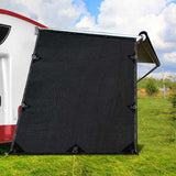 Caravan Privacy Screen Roll Out Awning 1.95x2.2M Sun Shade End Wall Side Black AWN-CV-B-SS-END-BK