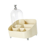 Vanity Makeup Organizer Large Capacity Multi Compartments Countertop Cosmetic Organizer with Cover V1294-YM0901-3117240227011