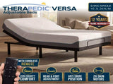 Therapedic Versa Adjustable Long Single Bed Base with Massage Function ADJ-BED-VRS-LS