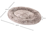 TheNapBed 1.8m Human Size Pet Bed Fluffy Brown PT1165-BR