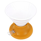 Pour Over Coffee Dripper Heat Proof Portable Ceramic Immersion Dripper for Manual Brew Maker Yellow V1294-YM0901-3118250197912