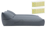 Artiss Outdoor Bean Bag Chair with Filler 2 Seater Beanbag Lounge Adults Splash-Proof Large Bean Bag BD-LOUNGE-D-GR-12FILLER