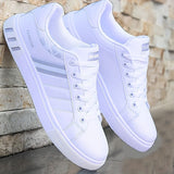 Koonexy Men'S Skate Shoes Low-Top Sneakers Pvc Sole Casual Sneakers Formal - Gray - Size V1106-M-SHOE-95038-GRAY-12AU12EU45
