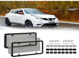 A Pair of Transparent License Plate Protectors,Clear License Plate Frame with Screw Covers V1192-AZ-W-31132