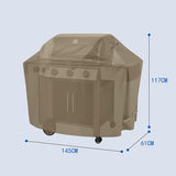Outdoor Heavy Duty Waterproof Barbecue Cover with Sealed Seam, FadeStop Material, All Weather V1192-AZ-W-15623
