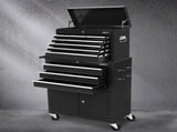 Giantz Tool Chest Trolley 12 Drawers Storage Cabinet Toolbox TB-12DR-93-BK