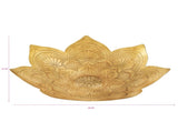 Handcrafted Metal Pressed Mandala Shape Bowl 28cm V637-59084BWL