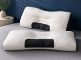 2 Pcs Neck Support Pillow - 48 x 74 cm Polyester Fibre, 10 cm Loft, 3D Knitted Honeycomb Texture, V888-ELOSUNG47451