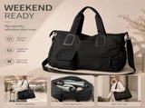 Lightweight Large Capacity Travel Gym Bag, Casual Shoulder & Hand Carry Pack, Black V1221-XM-LB2105-ZS52